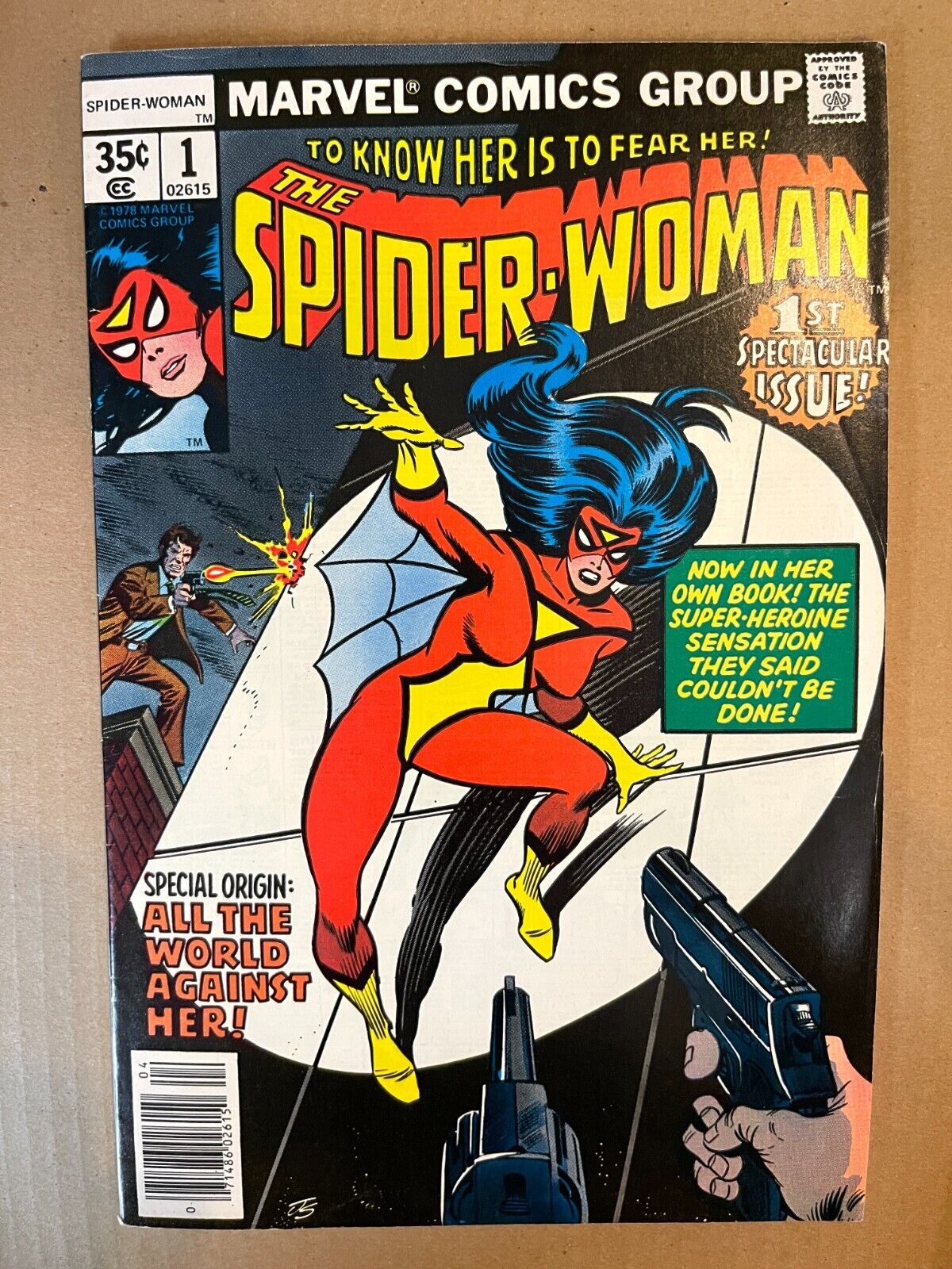 1978 MARVEL COMICS SPIDER-WOMAN #1 JESSICA DREW NEWSSTAND
