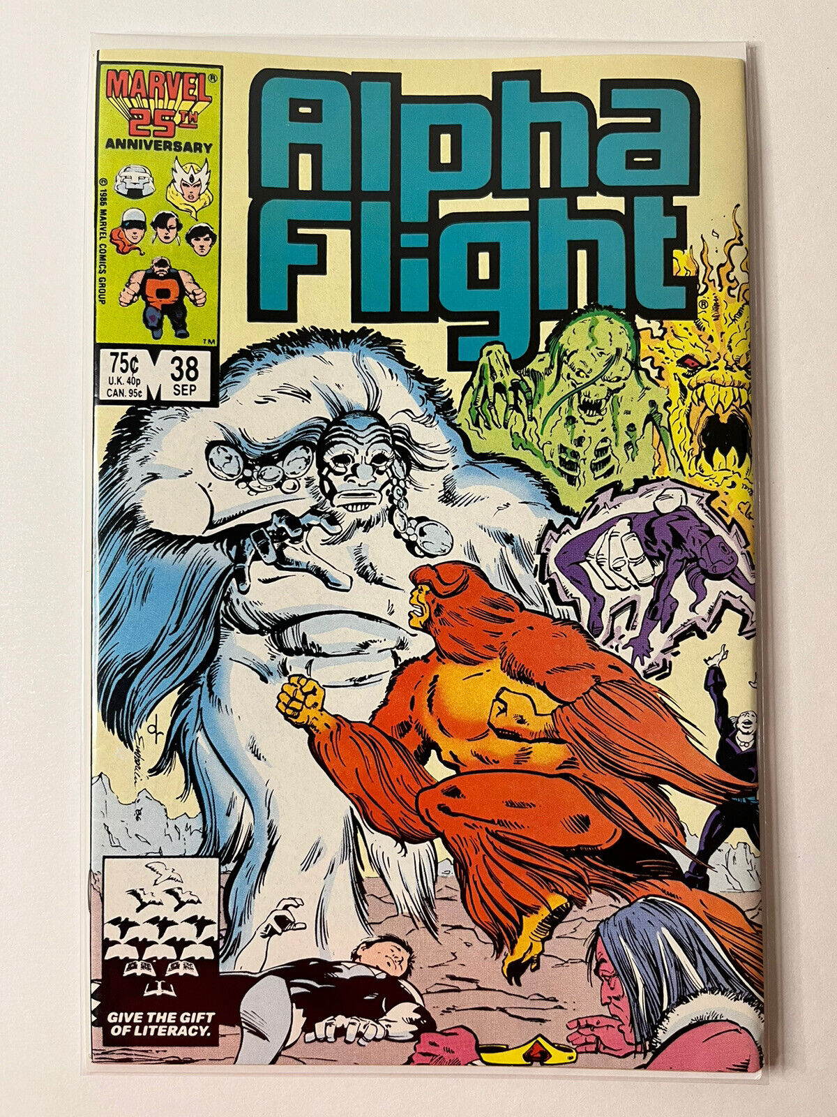 ALPHA FLIGHT # 38 September 1986 ✅ Marvel Comics ✅ SASQUATCH ✅ Copper Age