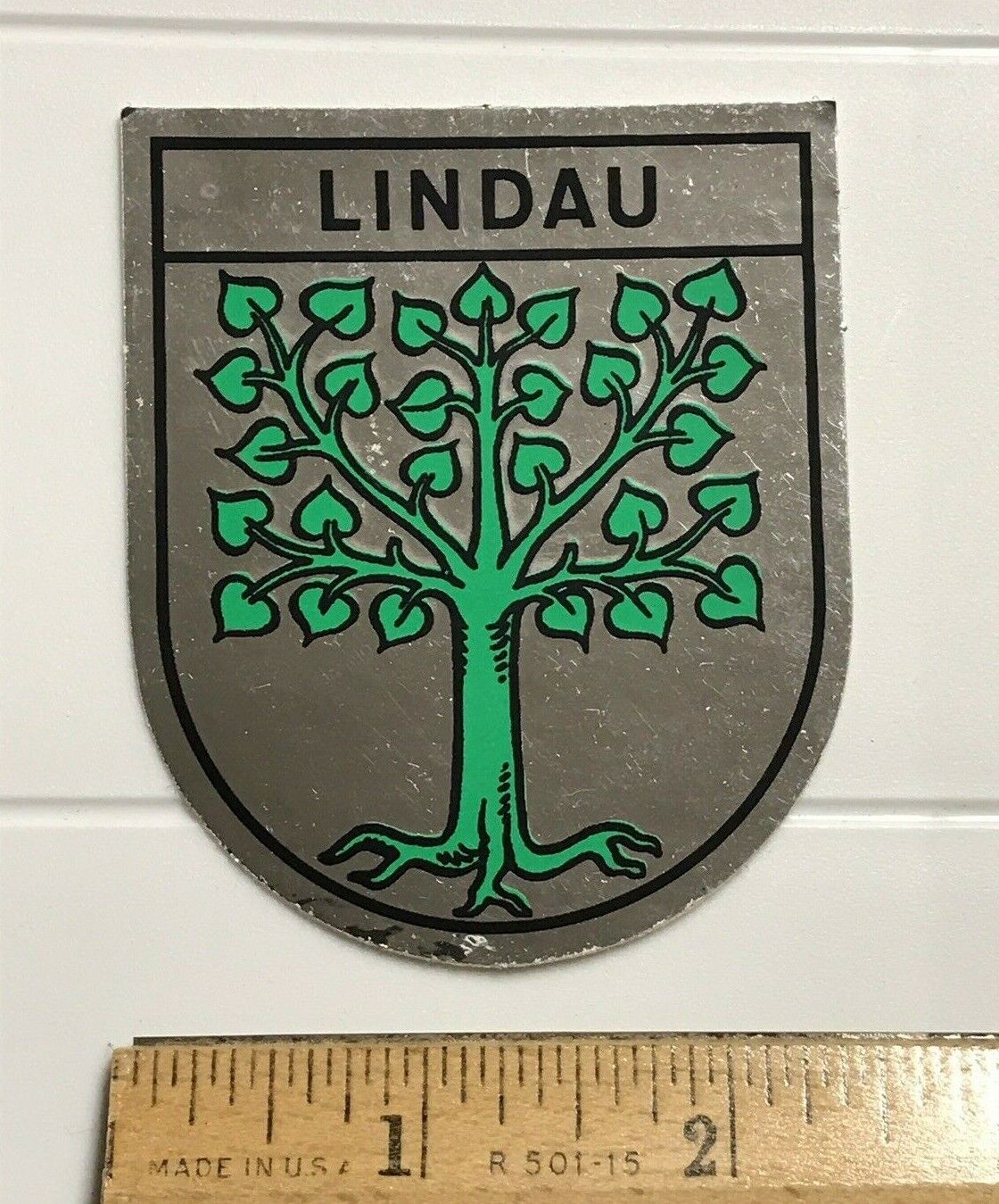 Lindau Lake Constance Germany Coat of Arms Tree Crest Sticker Decal Emblem