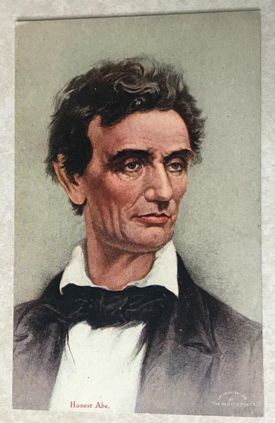 C1790 Postcard Abraham Lincoln President Honest Abe