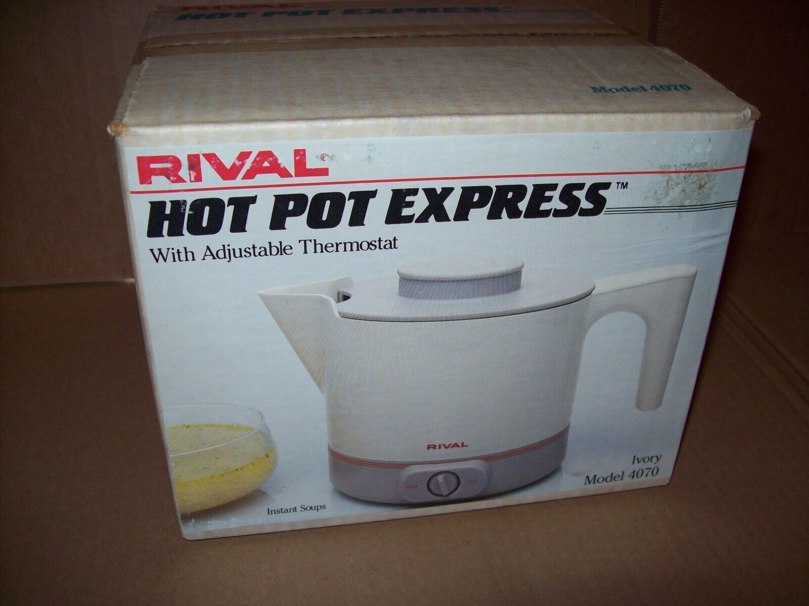 vintage Rival Hot Pot Express New Old Stock #4070 Ivory made in the USA