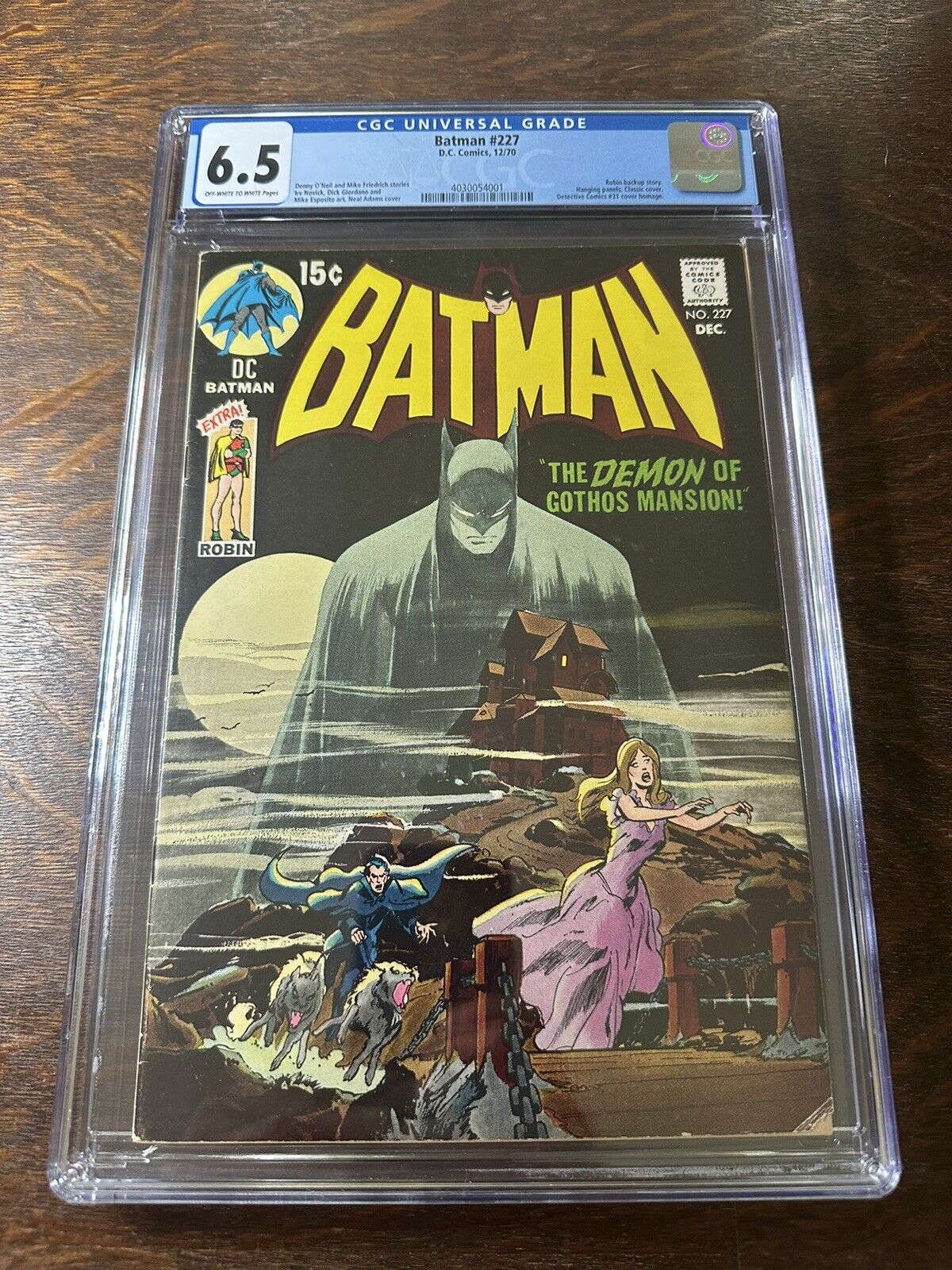 Batman # 227 CGC 6.5 Off-White to White Pages D.C. Comics 12/70