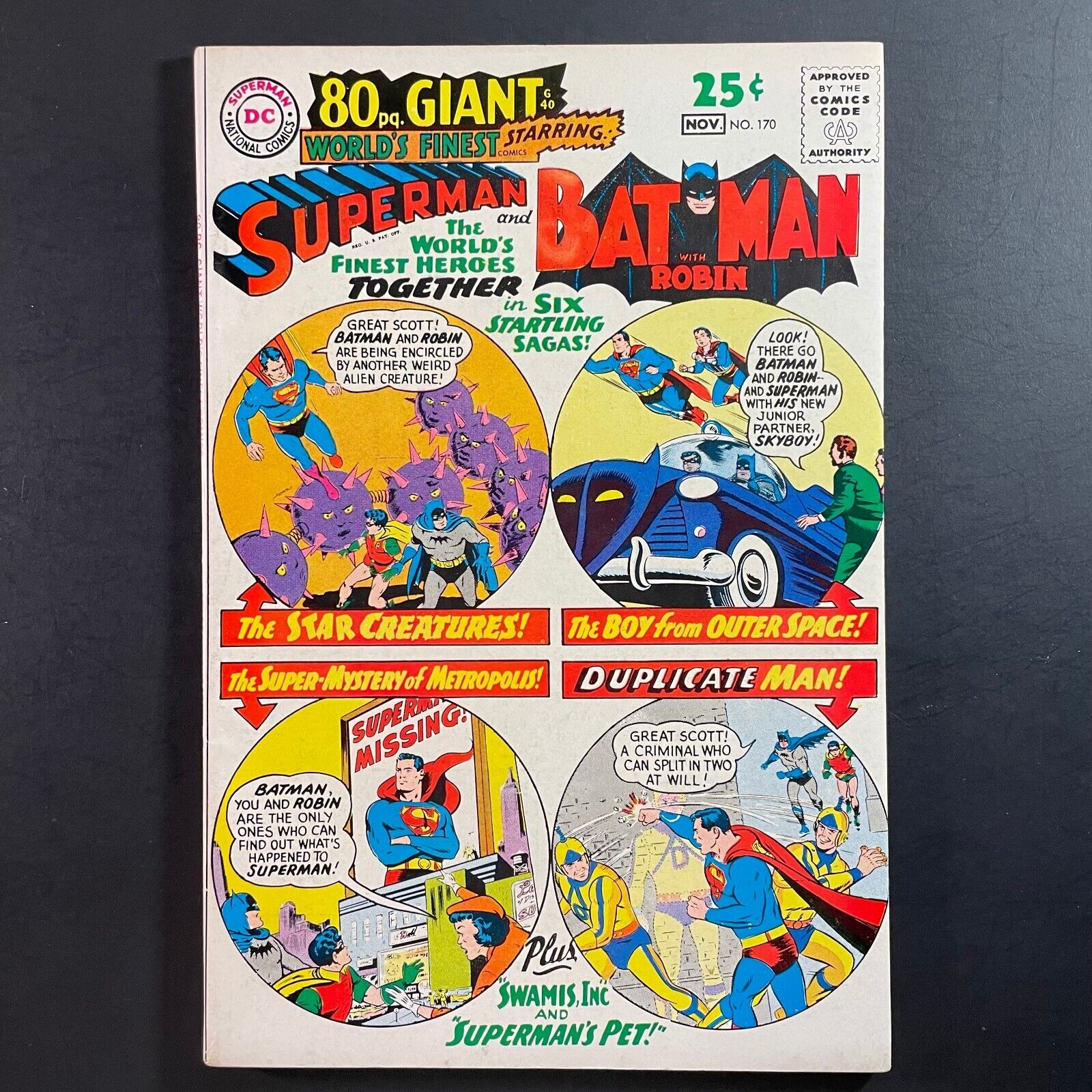 World\'s Finest 170 Silver Age DC 1967 Superman Batman Robin 80 Page Giant comic
