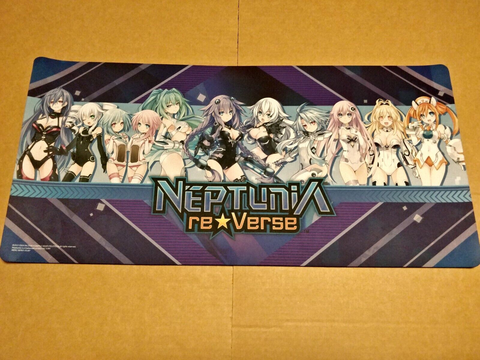 OFFICIAL NEPTUNIA REVERSE LARGE MOUSE PAD MAT (IDEA FACTORY) BRAND NEW