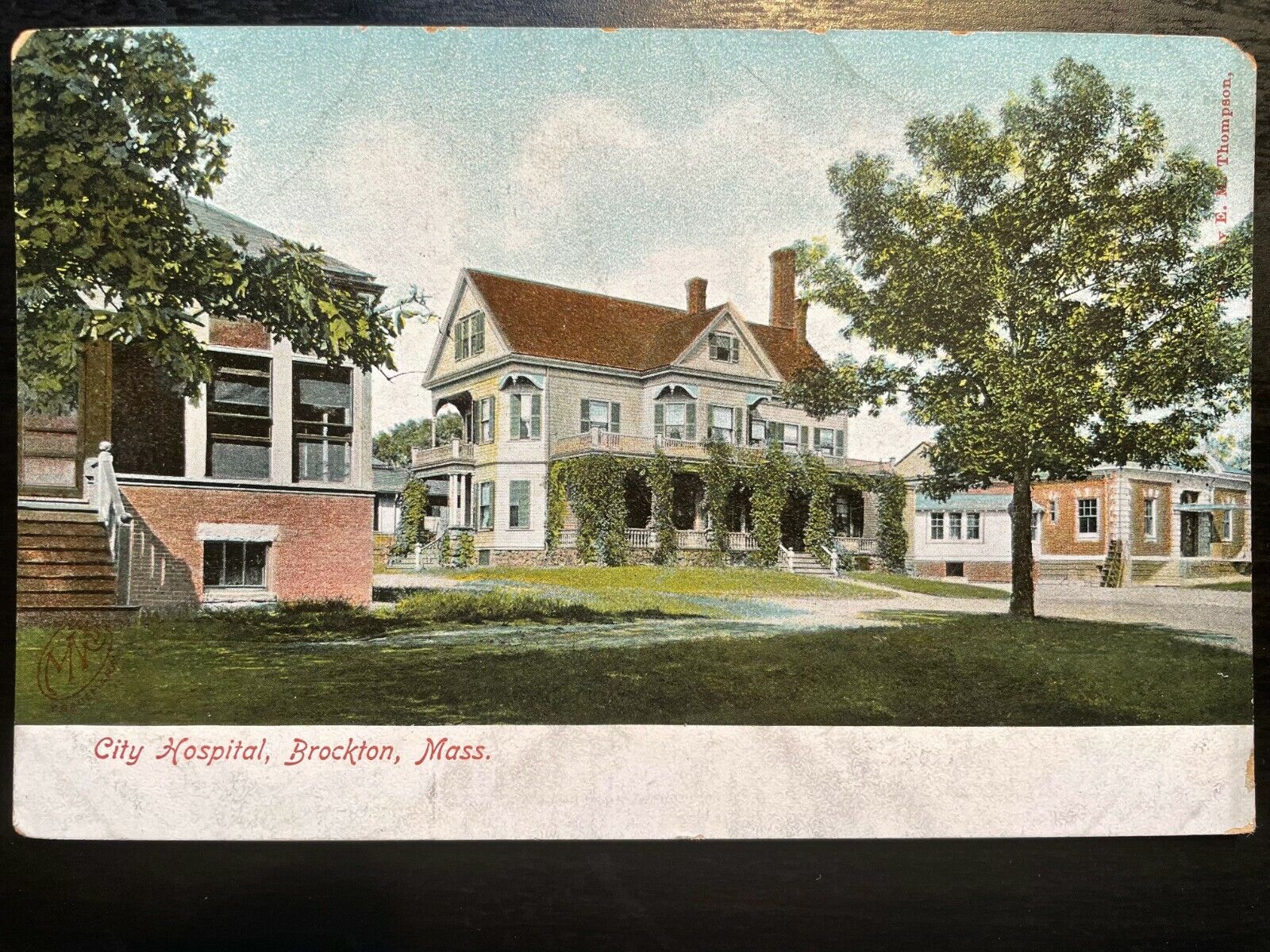 Vintage Postcard 1901-1907 City Hospital, Brockton, Massachusetts (MA)