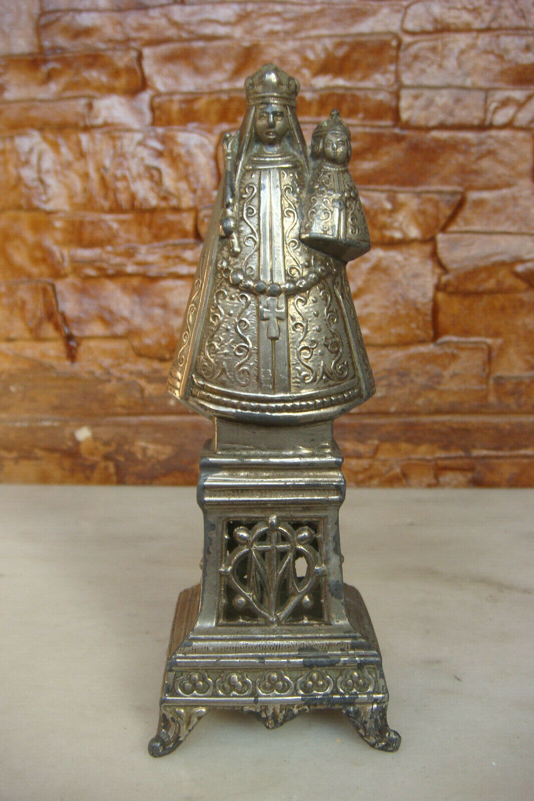 VINTAGE SPAIN Figure Statue of Our Lady of Covadonga
