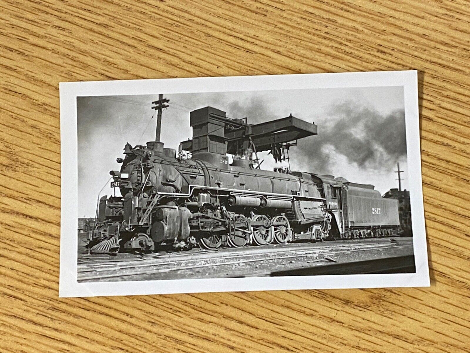 Wabash Railroad Steam Locomotive 2817 Vintage Photo 