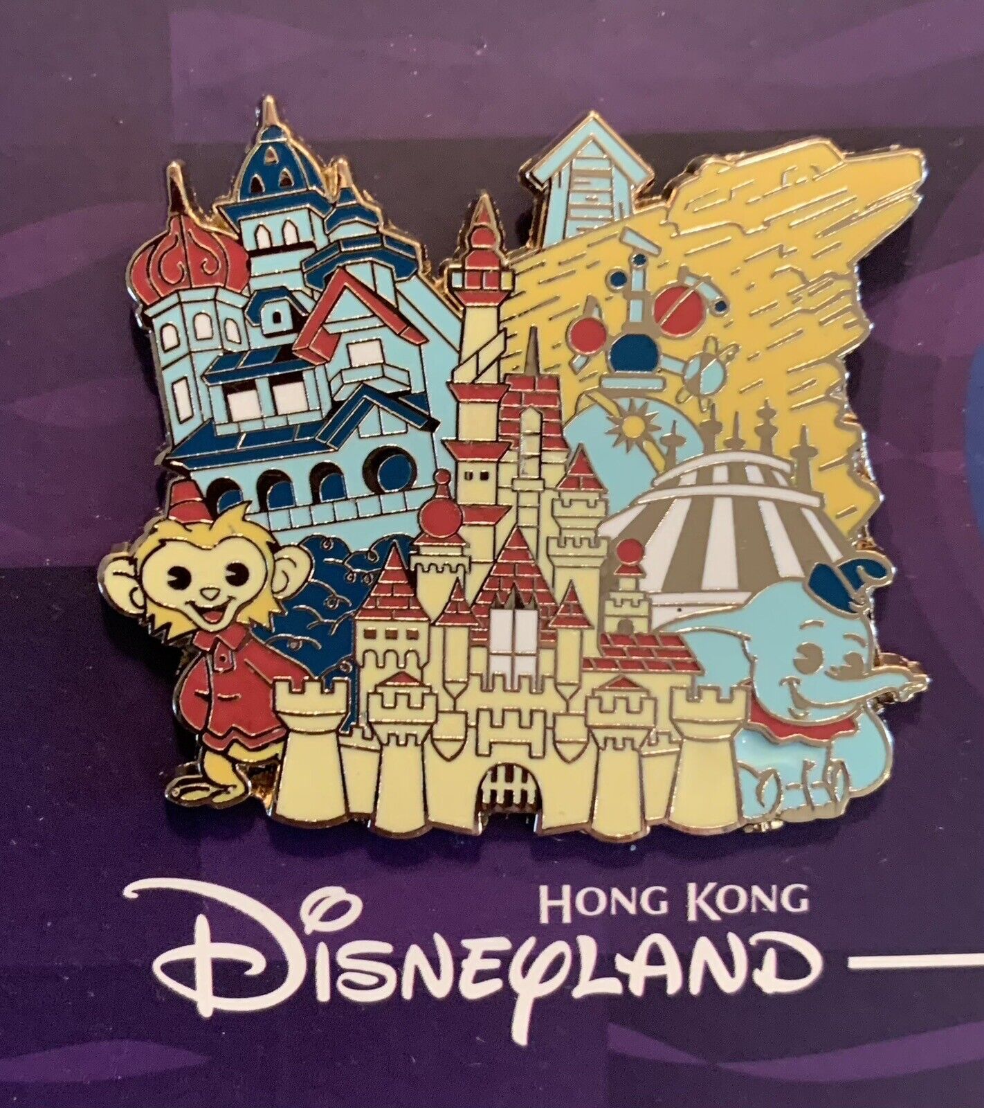 Disney D23 Parks Around The World Hong Kong Disneyland  HKDL Monkey Dumbo Pin