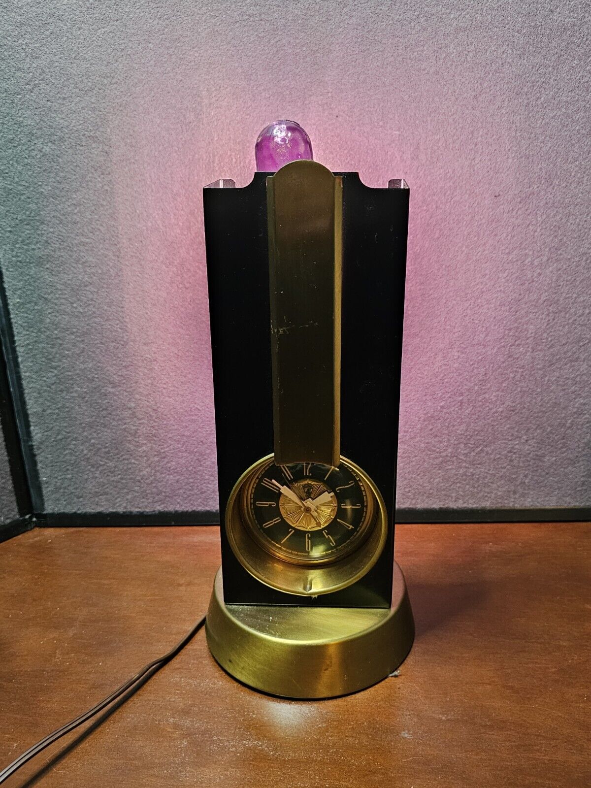 Vintage Stnola Art Deco Lamp/Clock