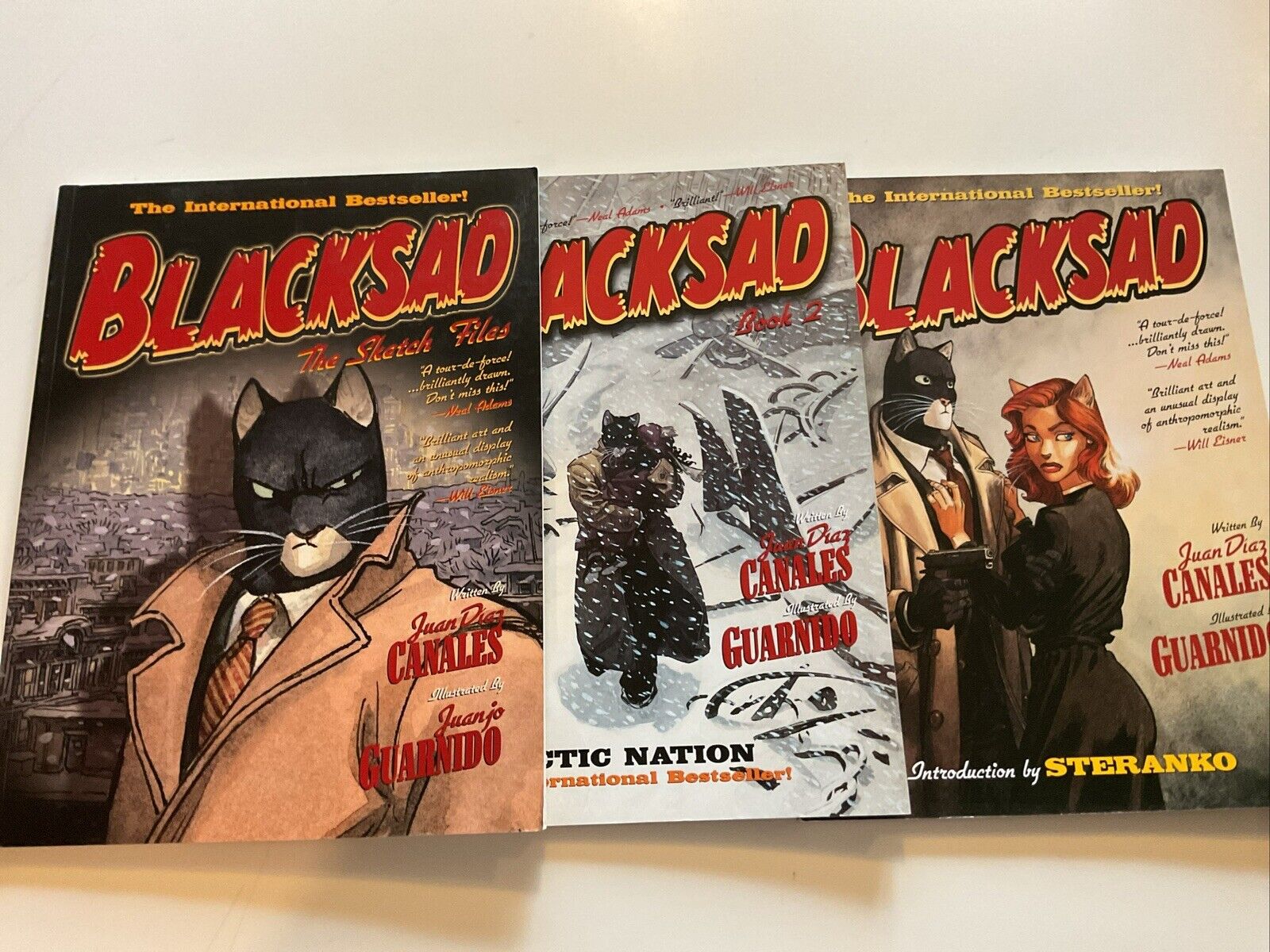 LOT OF 3 BLACKSAD—including RARE THE SKETCH FILES By Juan Diaz Canales EXCELLENT
