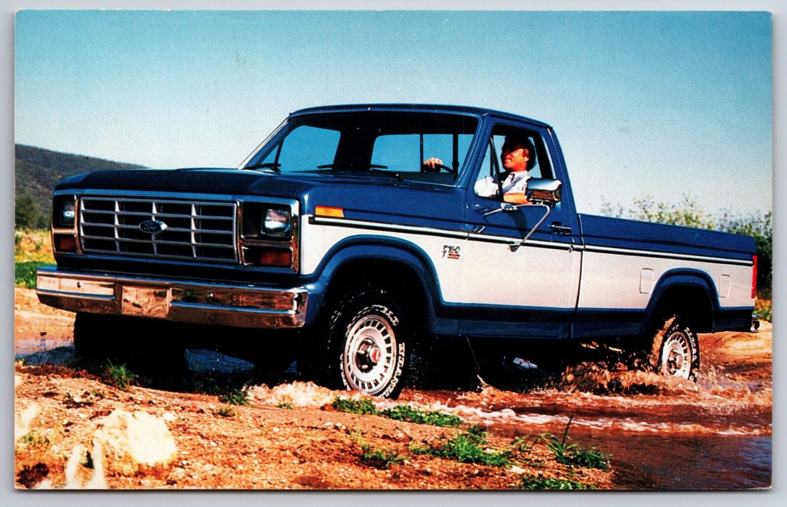 Leesburg Florida~Key Scales Ford Advertisement~1985 F-Series~1980s Postcard