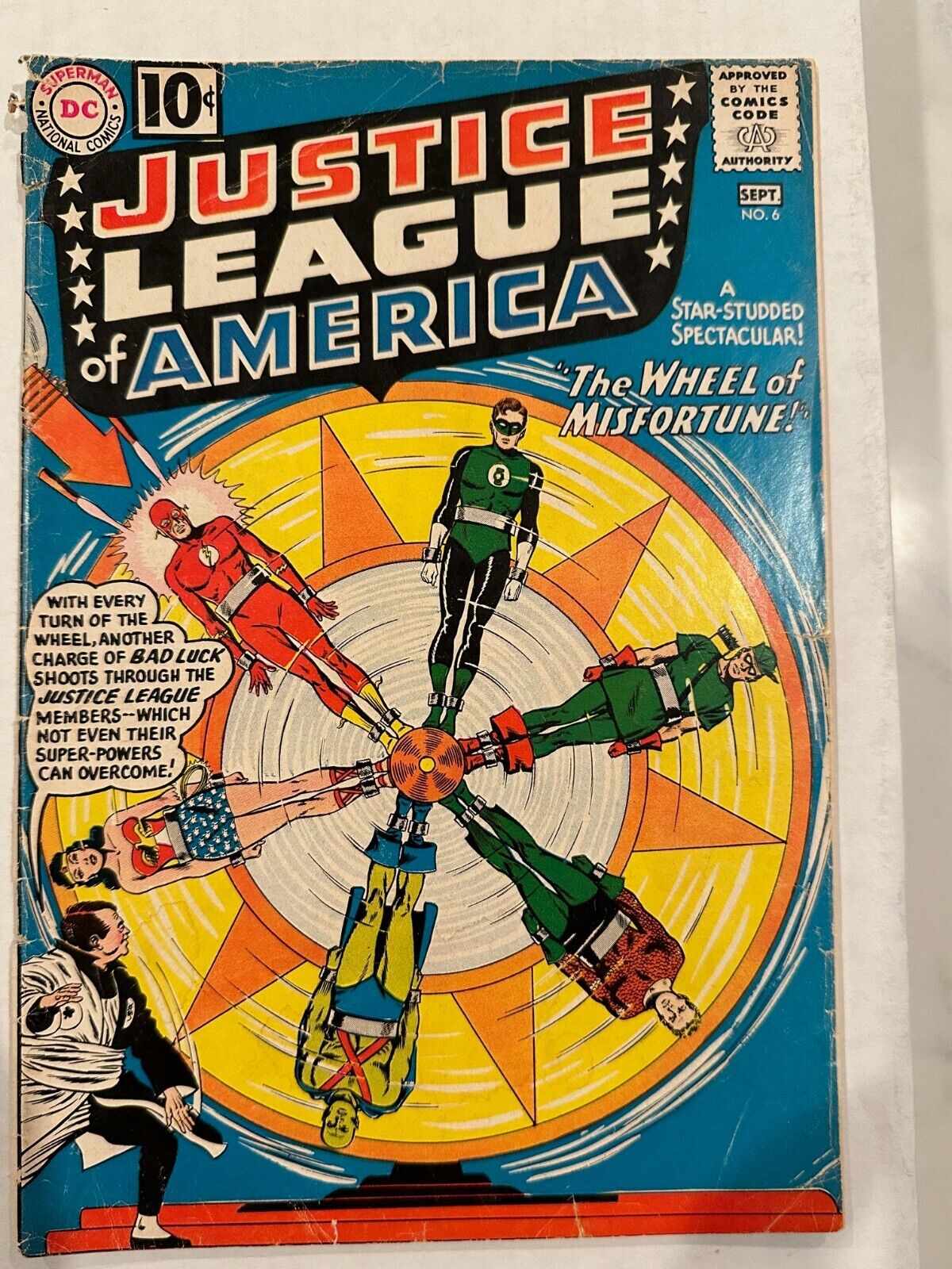 Justice League of America #6  Comic Book  1st App Amos Fortune