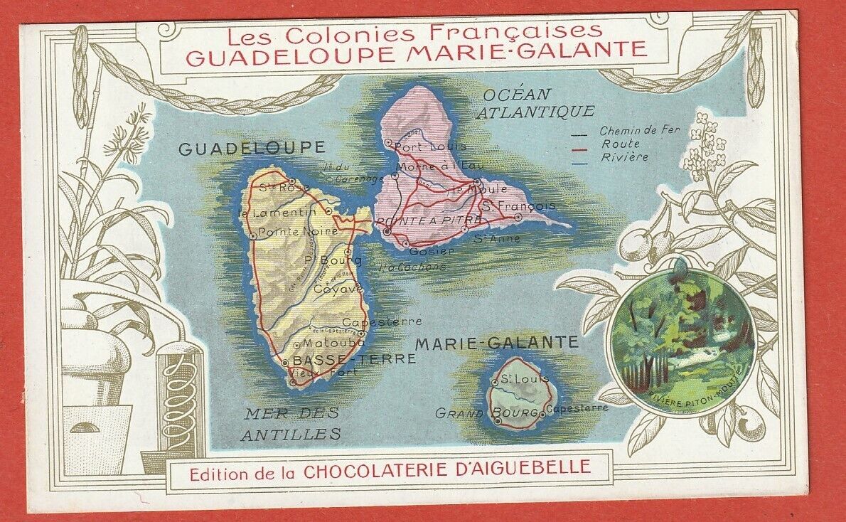 CPA - CHROME-CHOCOLATE D\'IGUEBELLE-FRENCH COLONIES - GUADELOUPE MARIE GALANTE