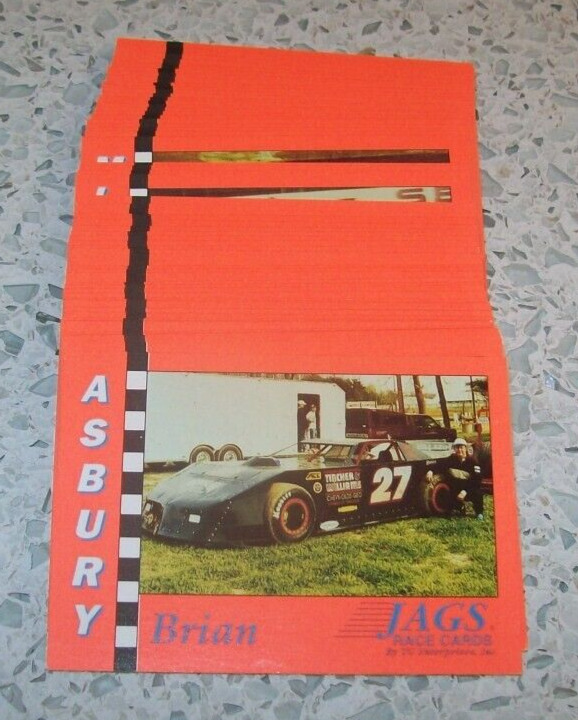 DIRT LATE MODEL JAGS RACE CARDS 1995 64 CARD COMPLTE TRADING CARD SET