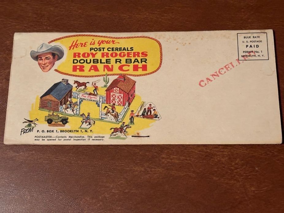 Roy Rogers Post Cereal Double R Ranch Mail Away Premium 1950s NOS
