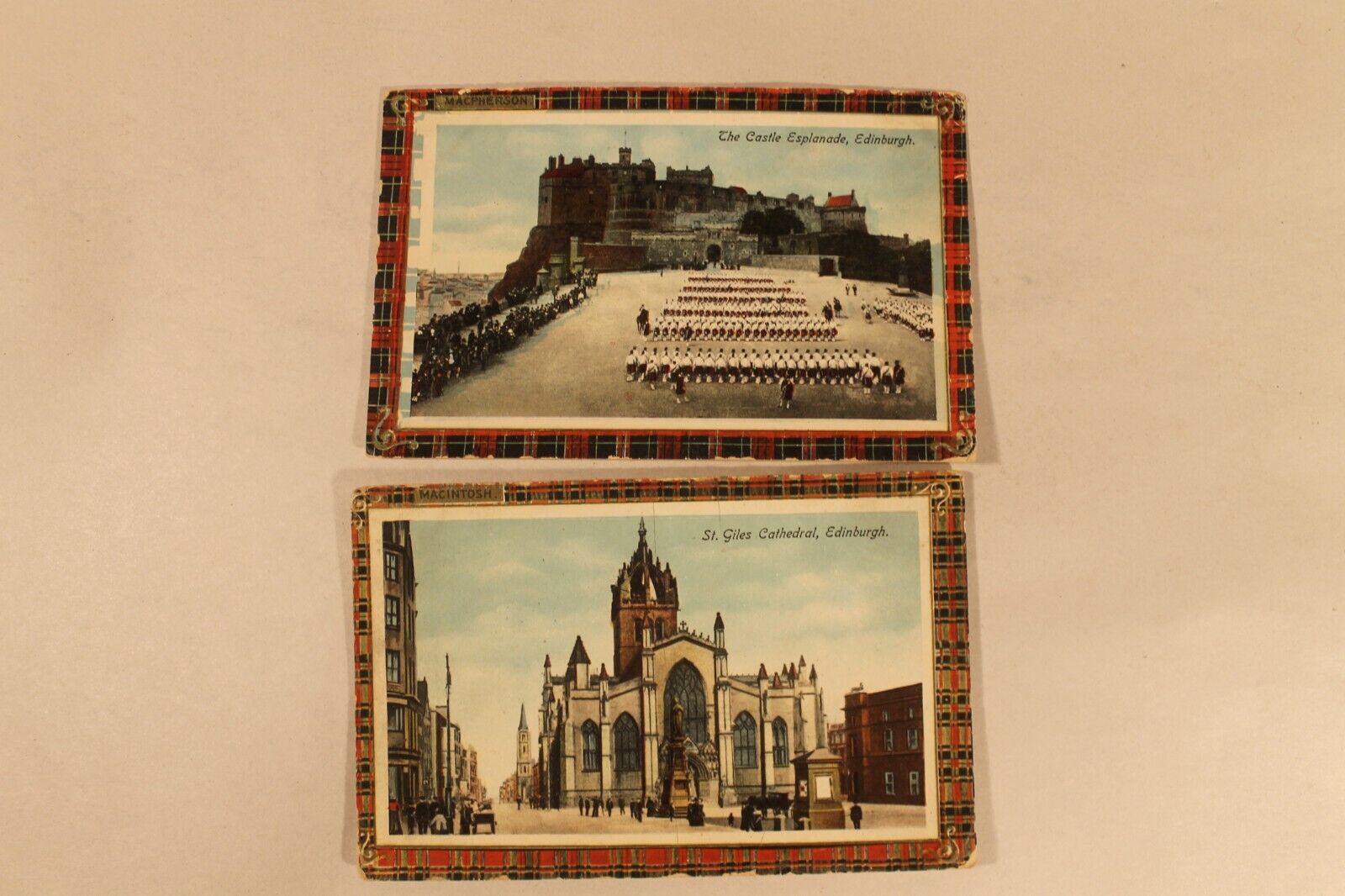Castle and Cathedral Edinburgh, Scotland Postcard, Unposted