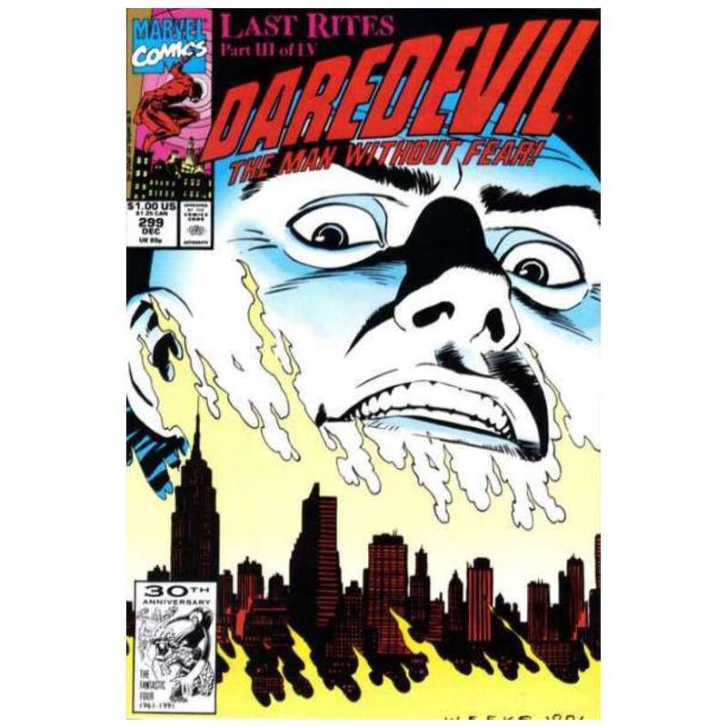 Daredevil #299  - 1964 series Marvel comics NM Full description below [r\