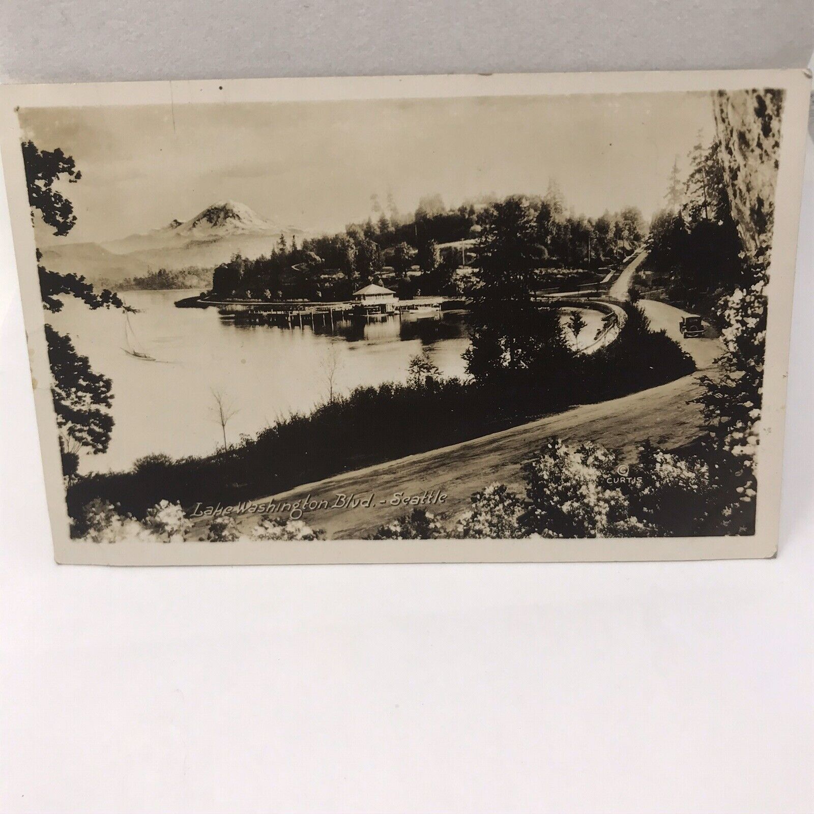 Vintage Postcard Lake Washington Blvd Photo