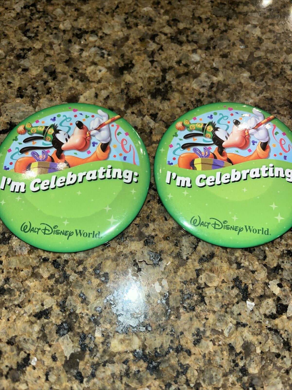2 Walt Disney I\'m Celebrating Disneyland Resort Lapel Pin 3\