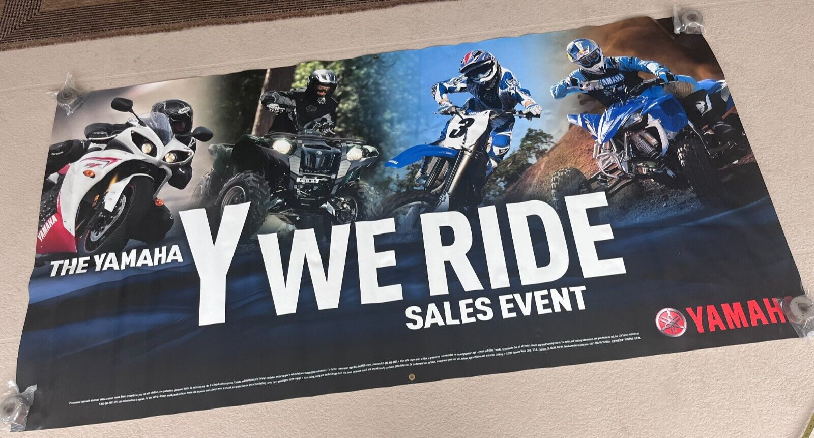 Genuine Yamaha Y We Ride Sales Event Showroom Banner 92\