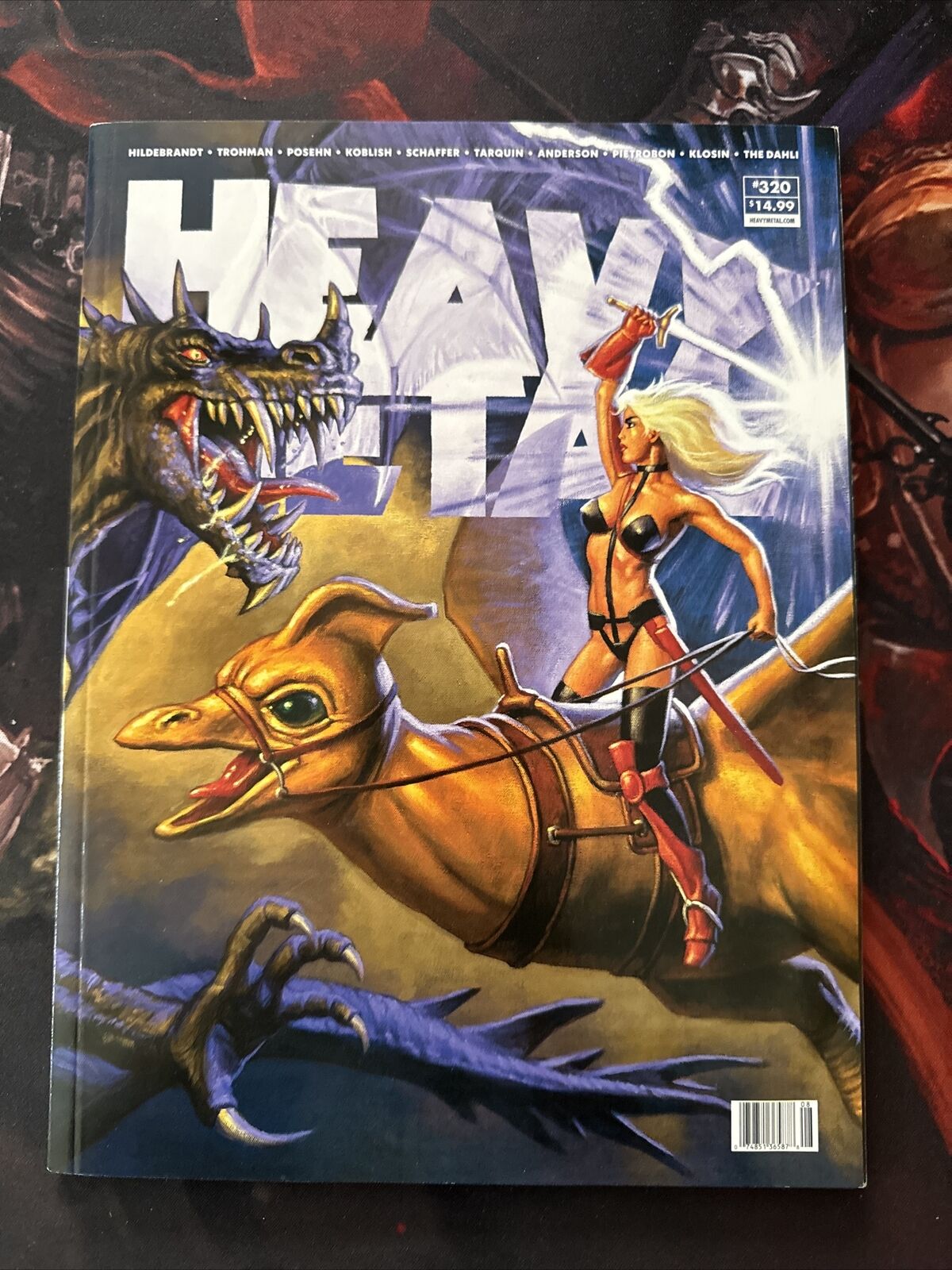 Heavy Metal Magazine #320 B 2022 Final Issue Low Print Hildebrandt  VF