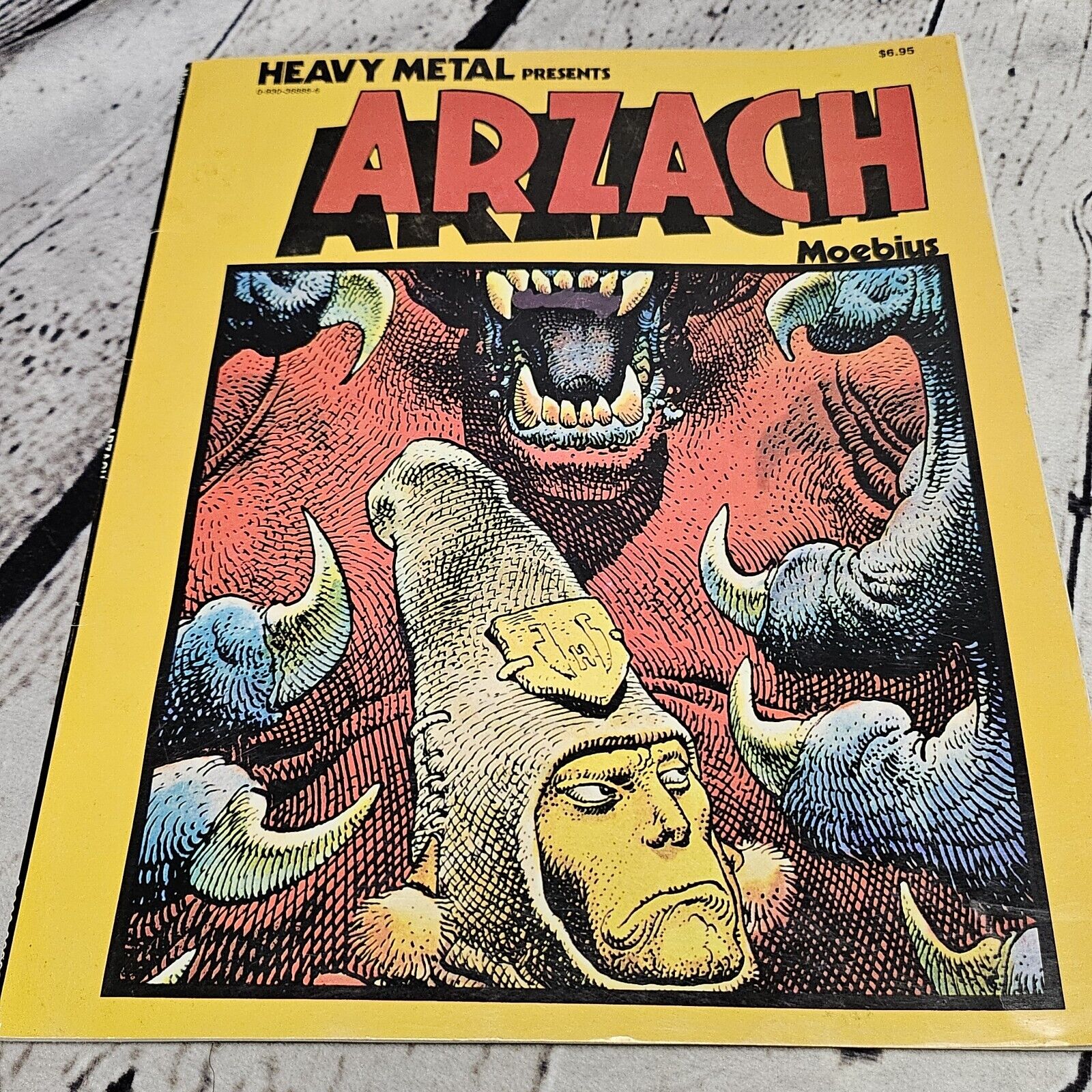 Heavy Metal Presents Arzach by Moebius 1977 1st Edition VTG Softcover 64pp FN+