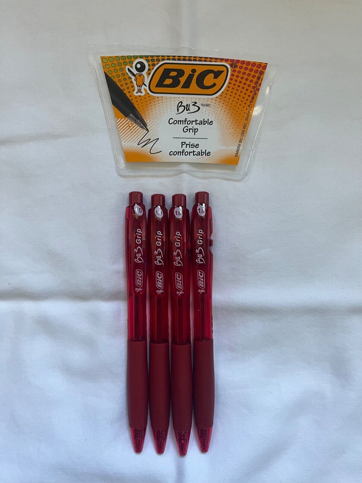 BIC BU3 Retractable Ballpoint Pen (one), Med. Point, Asstd. Ink, You pick color