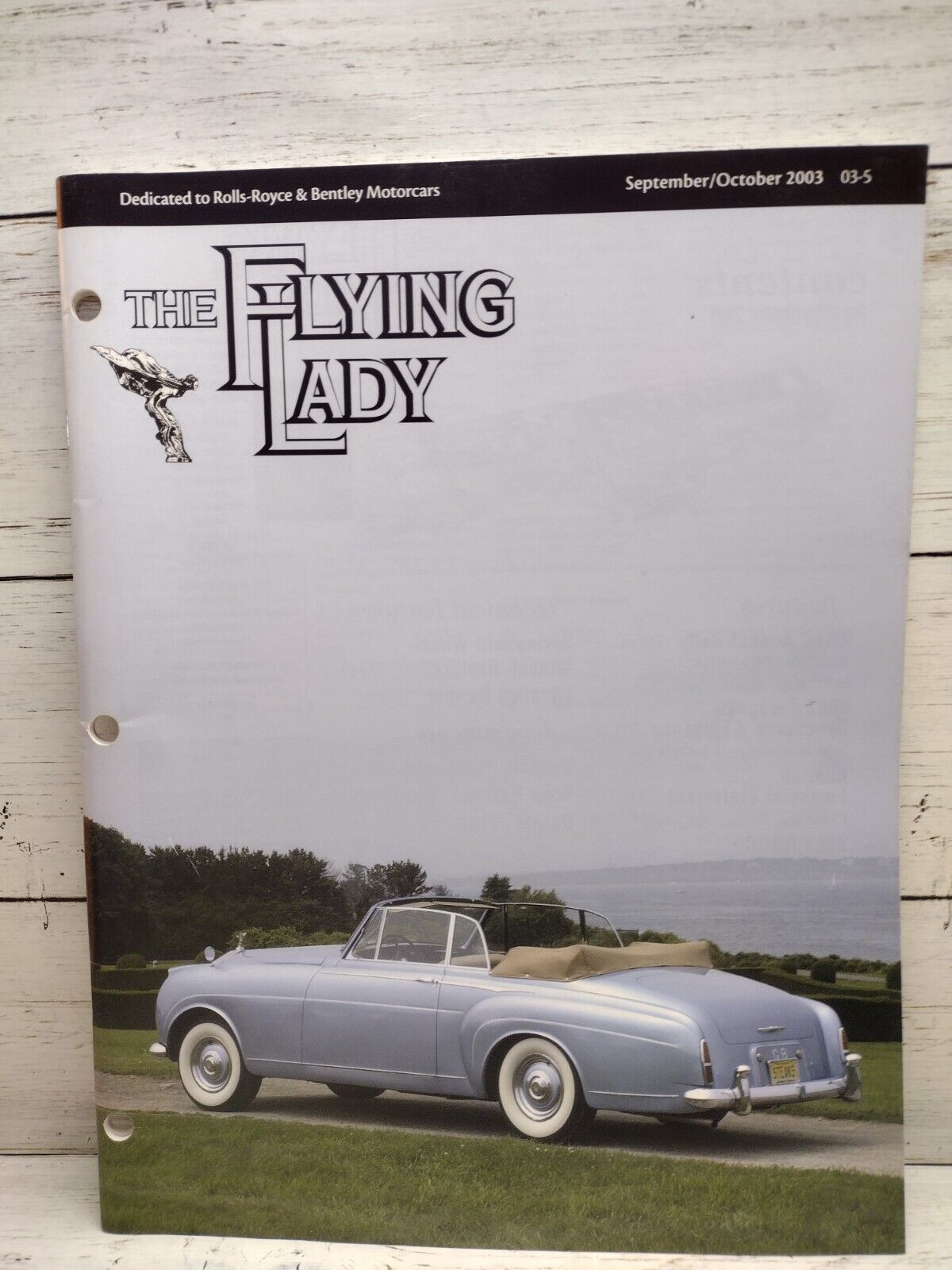 Vintage The Flying Lady Magazine Rolls-Royce Bentley September October 2003