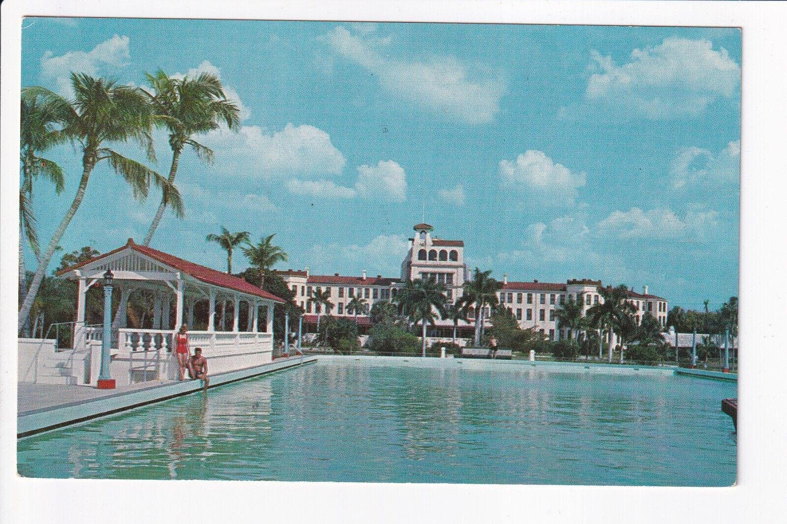 Vintage Postcard Punta Gorda Florida Pool View