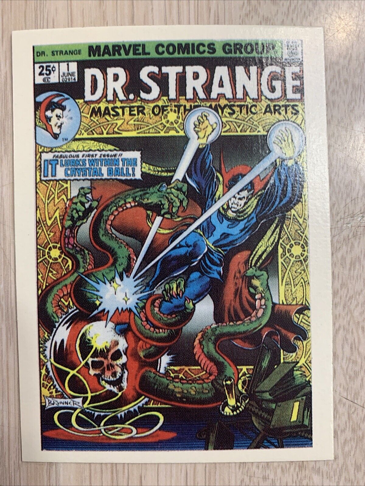 DR. STRANGE #1 MARVEL SUPERHEROES FIRST ISSUE COVERS CARD NM 1984 BEAUTIFUL