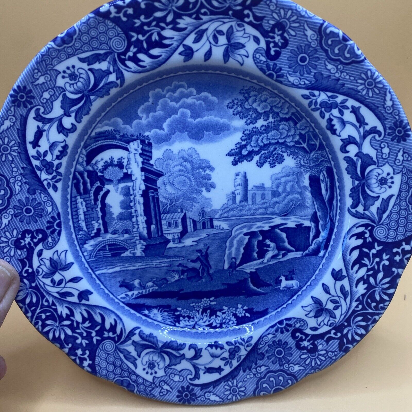 Spode England BLUE ITALIAN 6” Plate EXCELLENT