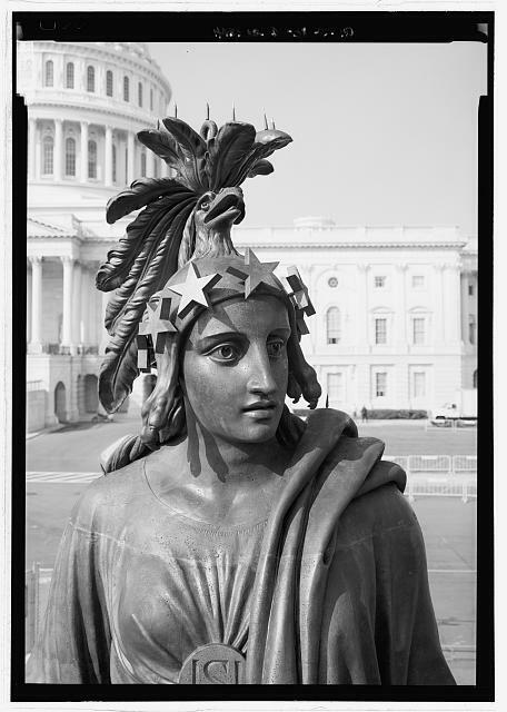 U.S. Capitol,Statue of Freedom,Washington,District of Columbia,DC,HABS,9
