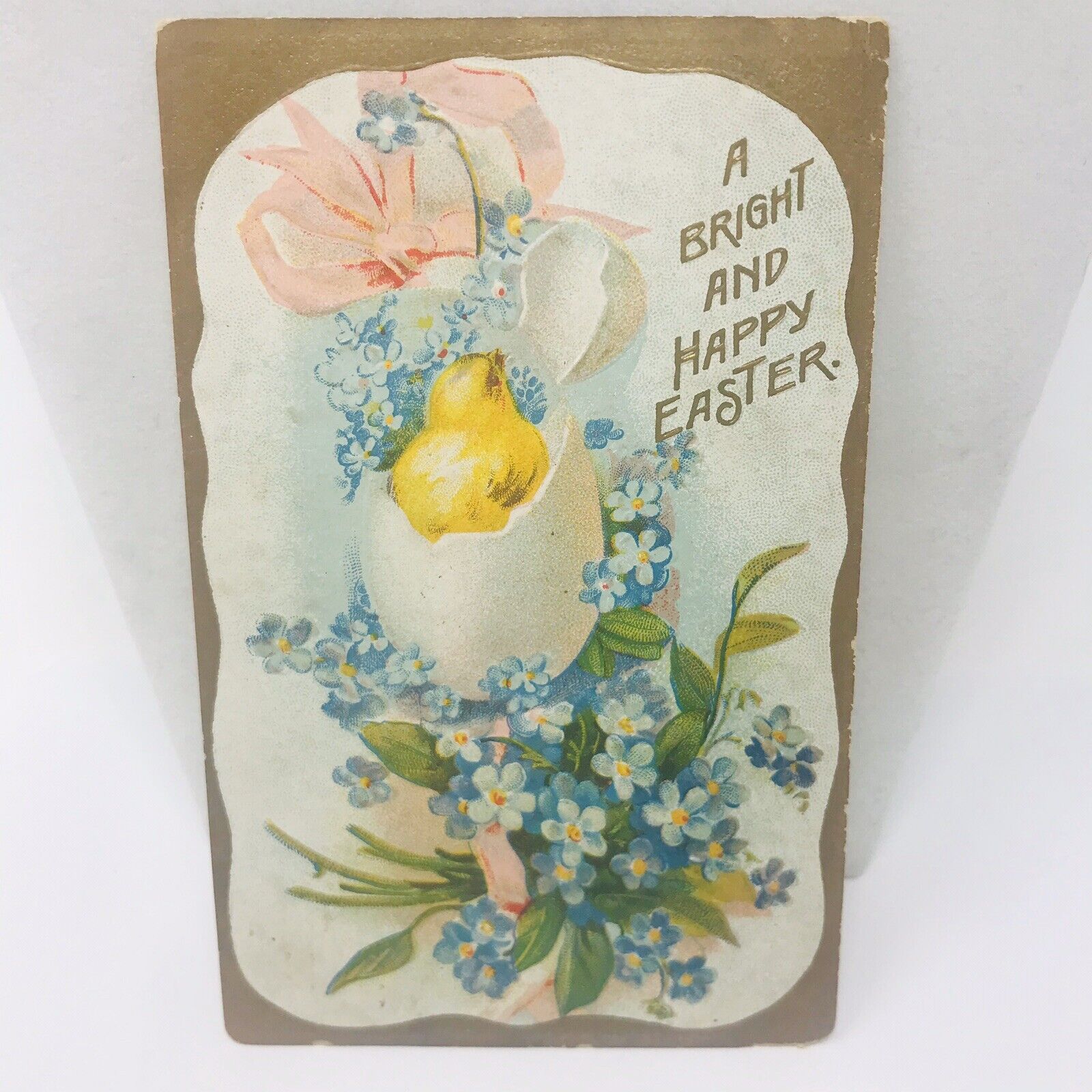 Vintage Postcard A Bright And Happy EASTER 1910 Antique Holiday Card