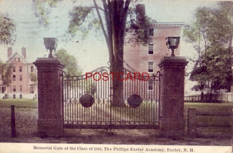MEMORIAL GATE OF THE CLASS OF 1910, THE PHILLIPS EXETER ACADEMY, Exeter, N. H.