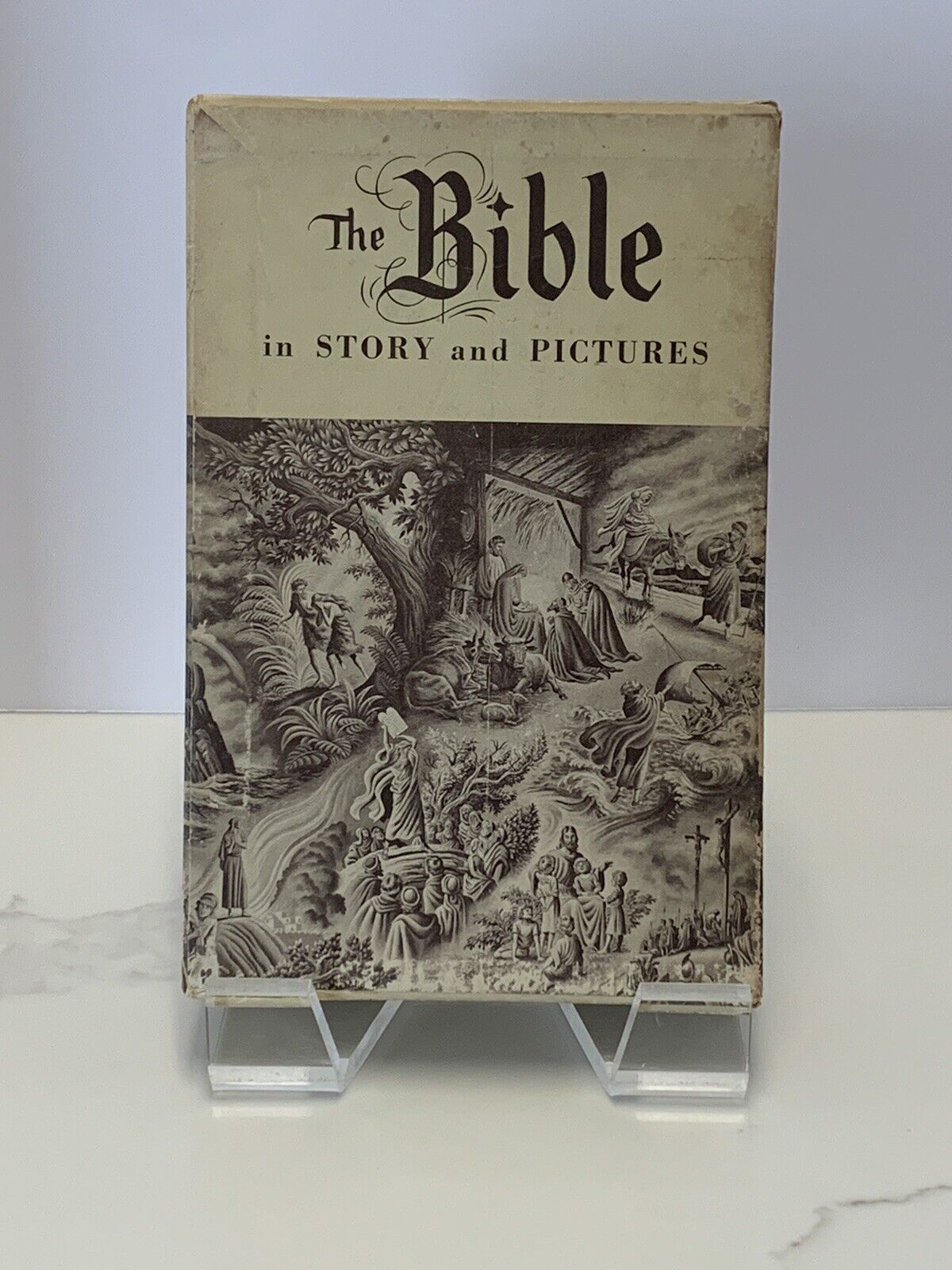 The Bible In Story And Pictures 1956 2 Volume Set Old And New Testament Begbie