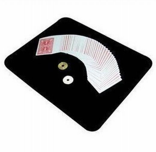 CLOSE UP MAT PAD 11x16 BLACK Magic Trick Accessory for Cards Coins 