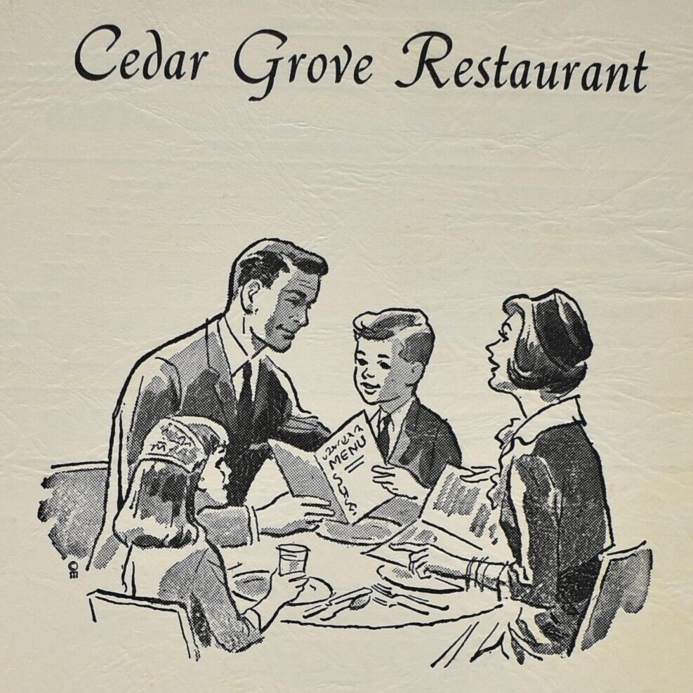 Vintage 1973 Cedar Grove Restaurant Route No 4 New Tazewell Tennessee