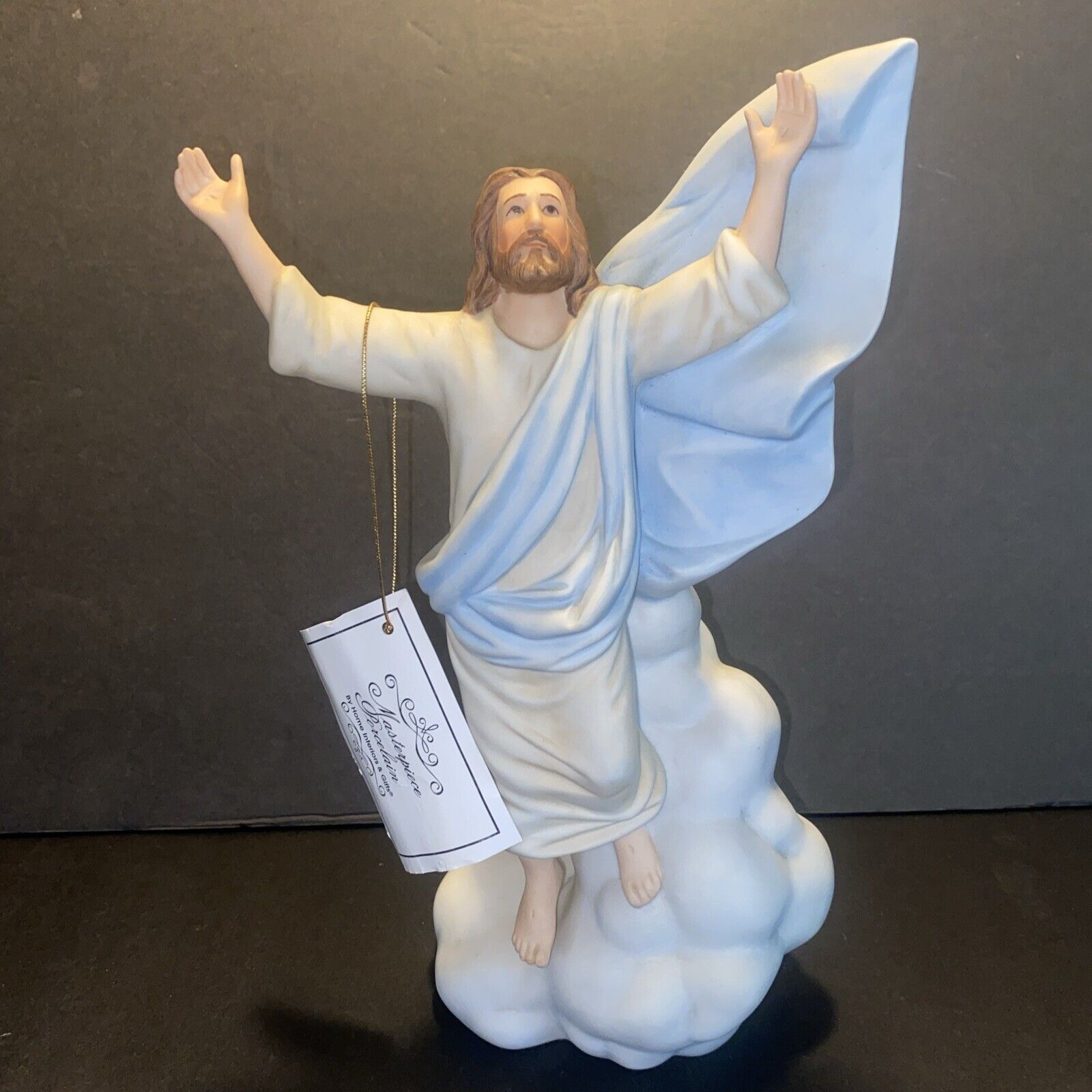 1996 Home Interior The Ascension Masterpiece Porcelain Figurine Signed Jesus COA