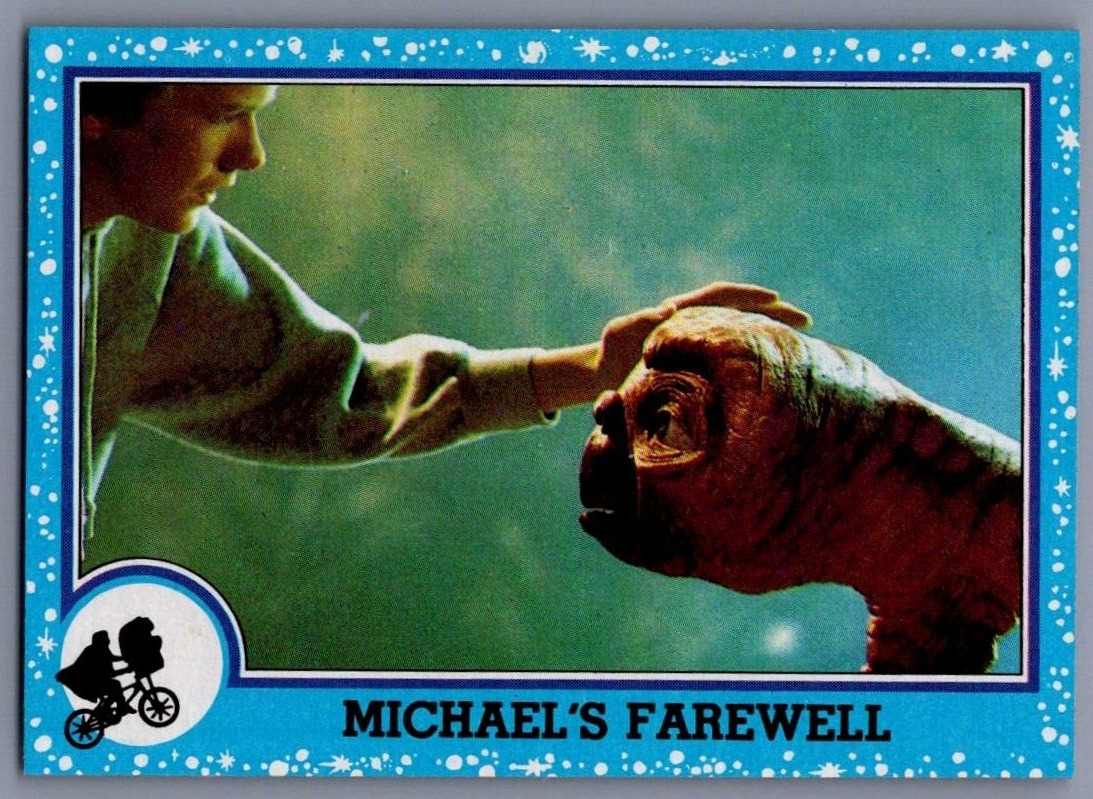 1982 Topps E.T. Movie Michael's Farewell #72