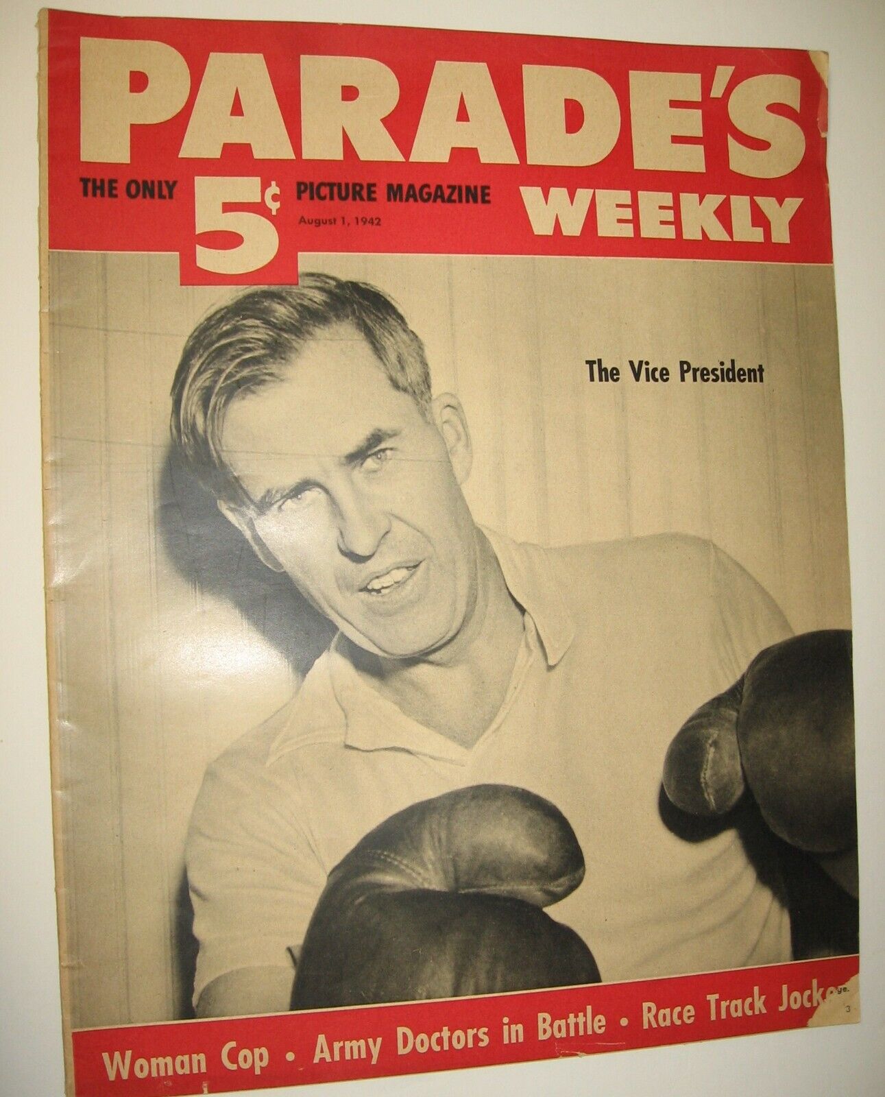 1942 Parade's Weekly Magazine Aug. 1, Vol. 1, No. 11, Vice-President, J. Stewart