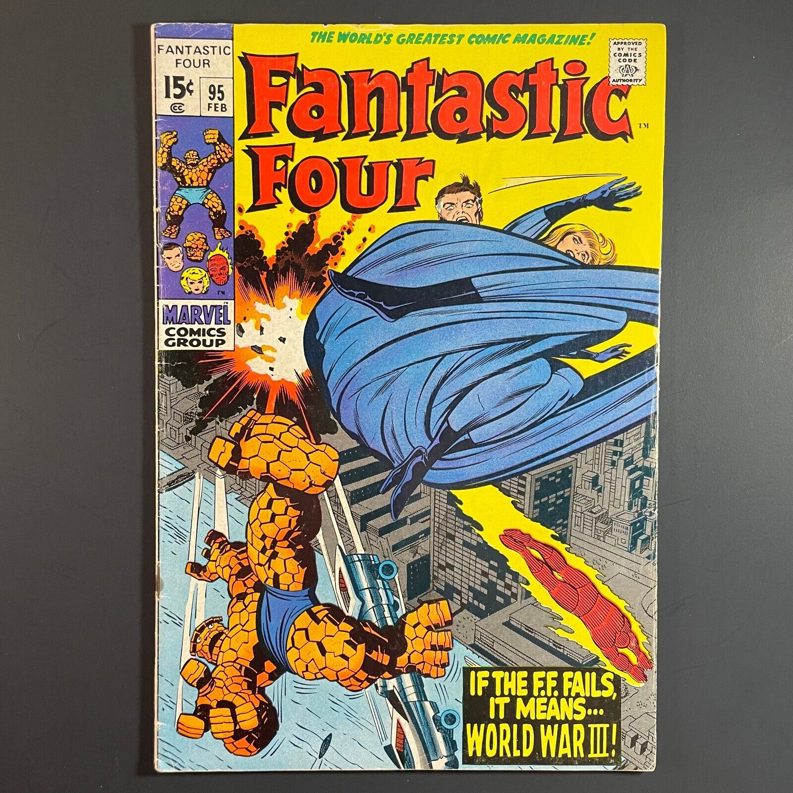 Fantastic Four 95 Early Bronze Age Marvel 1970 Stan Lee comic Jack Kirby cover