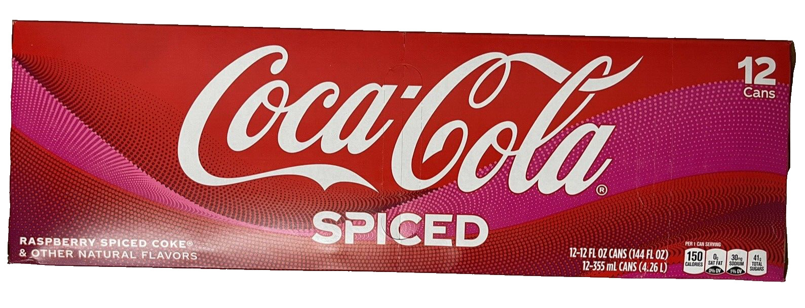 NEW COCA-COLA RASPBERRY SPICED FLAVORED SODA 12 PACK 12 FLOZ (355mL) CANS BUY IT