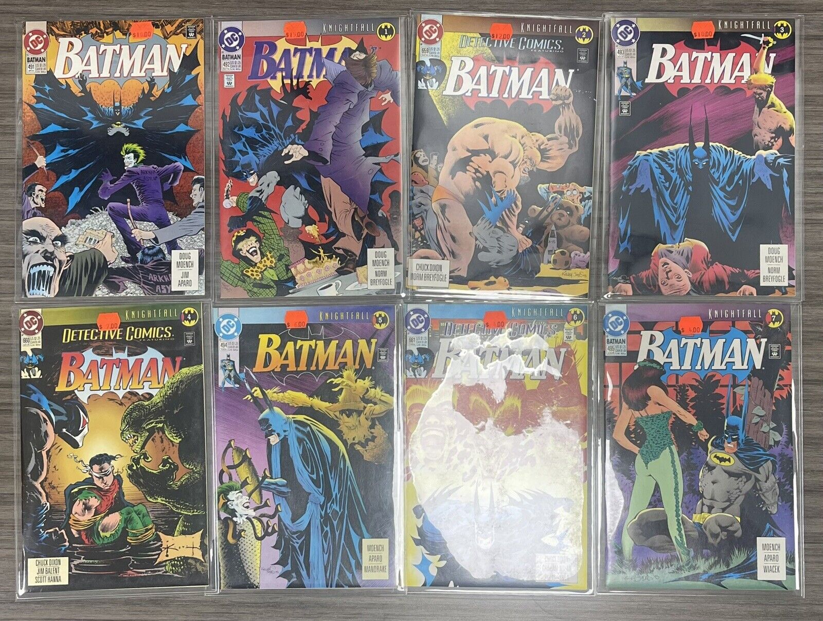 Batman Knightfall #1 - 19 Complete Series & Batman #491 Lot of 20 Issues