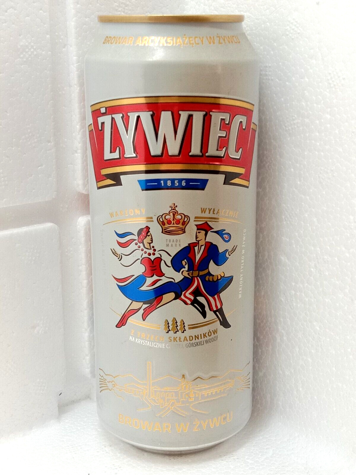 Empty Beer Can ZYWIEC 500 ml. Poland 2012 Top Open