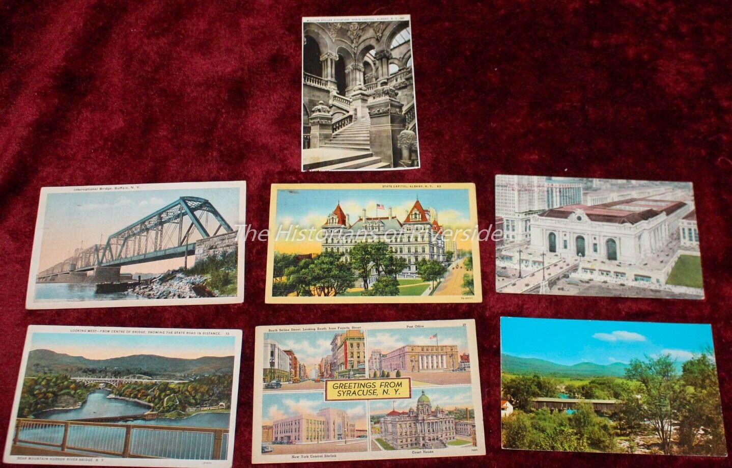 Vintage postcard lot 7 New York postcards bridges posted unposted 