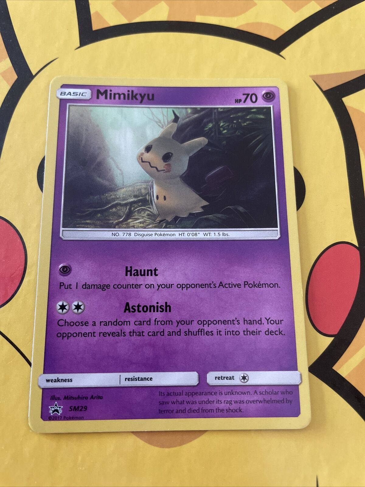 Mimikyu SM29 Holo - Black Star Promo - Pokemon Card - NM