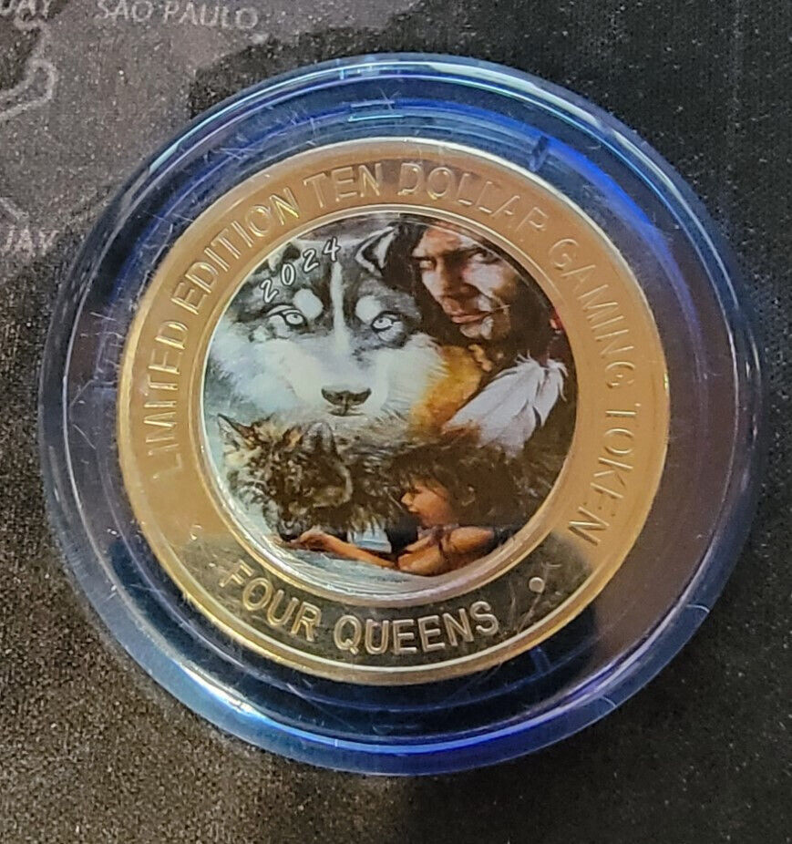 2024 FOUR QUEENS $10 BLUE Cap Silver Strike Generation Guy Wolf January Release