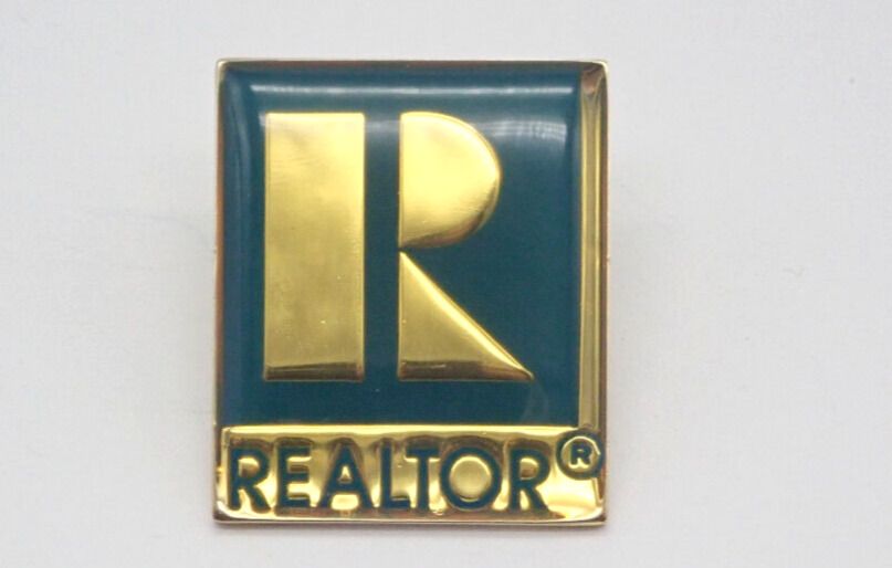 Realtor Real Estate Agent Gold Tone Vintage Lapel Pin