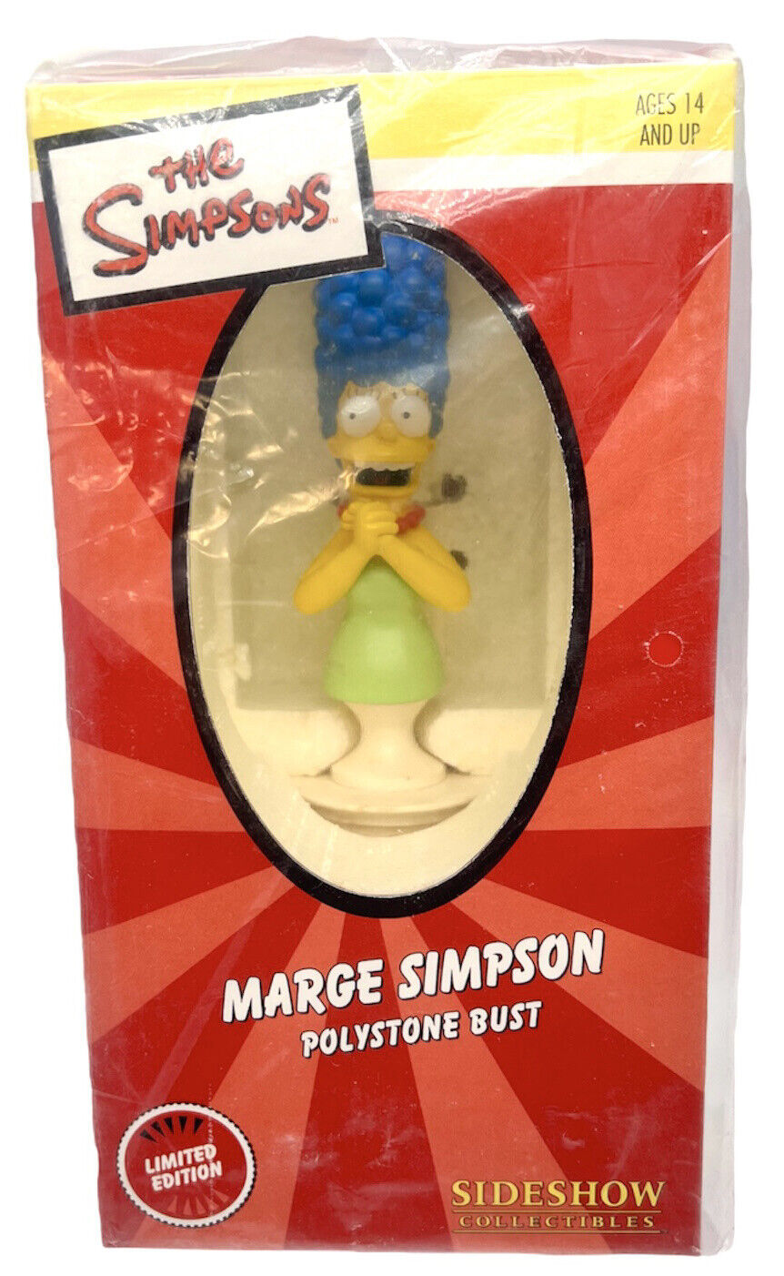The Simpsons Marge Polystone Bust Figure Sideshow Collectibles New