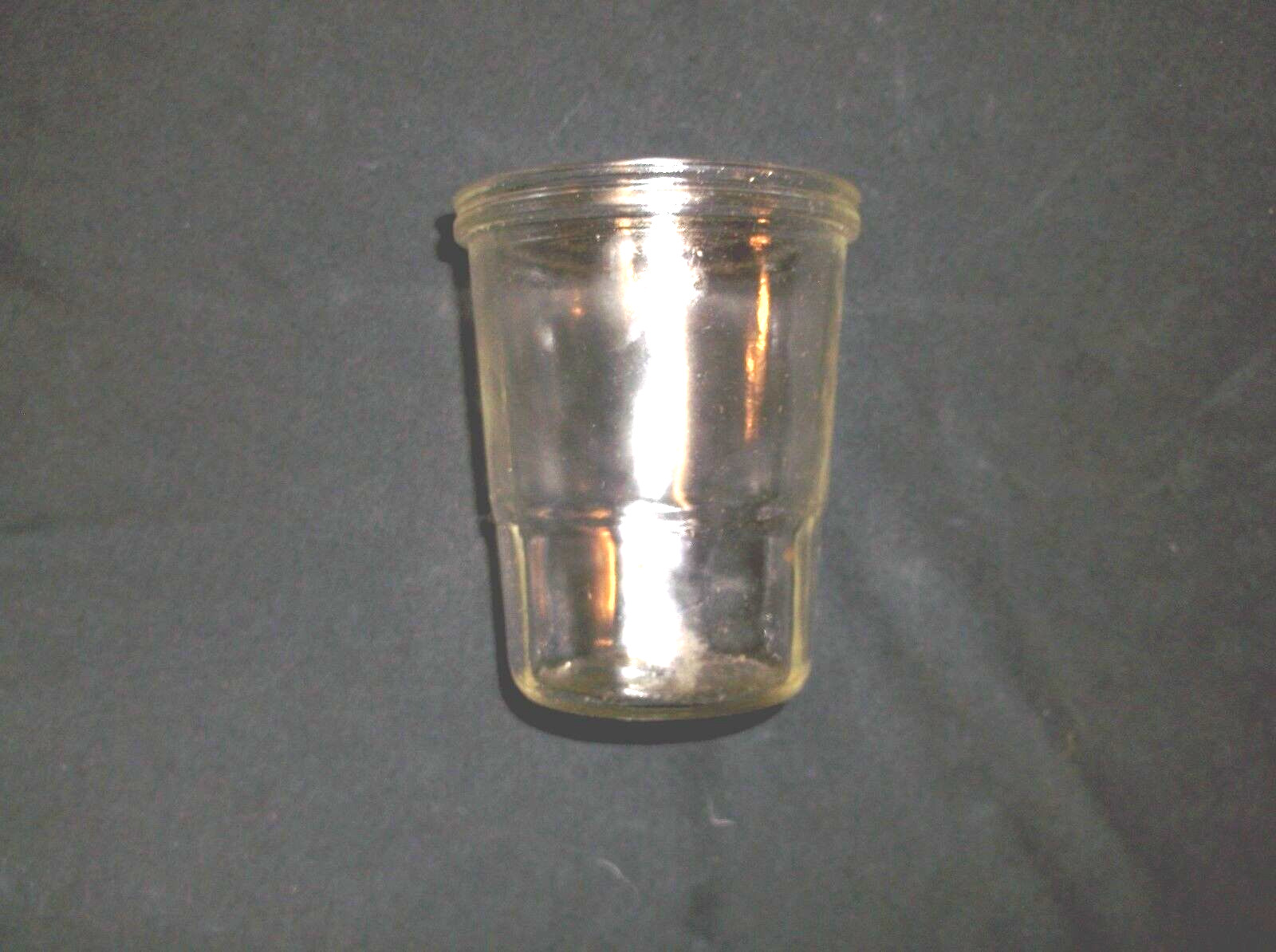 COFFEE  CATCH CUP GLASS JAR  FITS ANTIQUE  ARCADE GRINDER CRYSTAL WALL  MOUNT